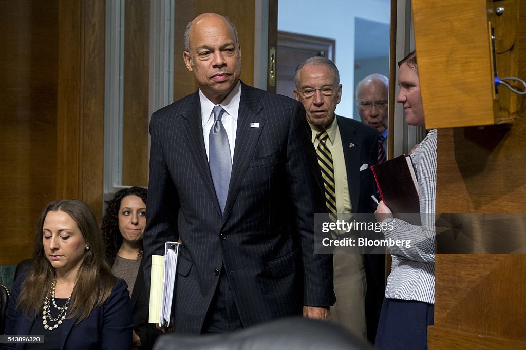 Homeland Security Secretary Jeh Johnson Testifies On At Senate Judiciary Committee Hearing