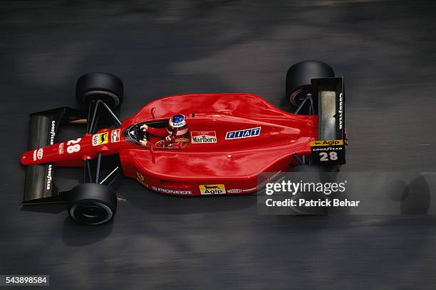 French Formula One driver Jean Alesi during the 1991 Monaco Grand Prix.