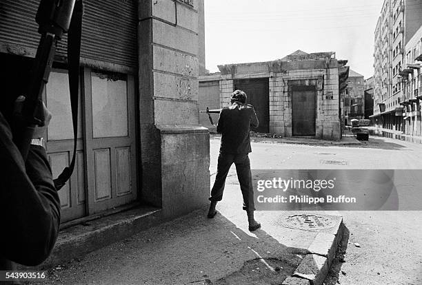 Fighters in West Beirut.