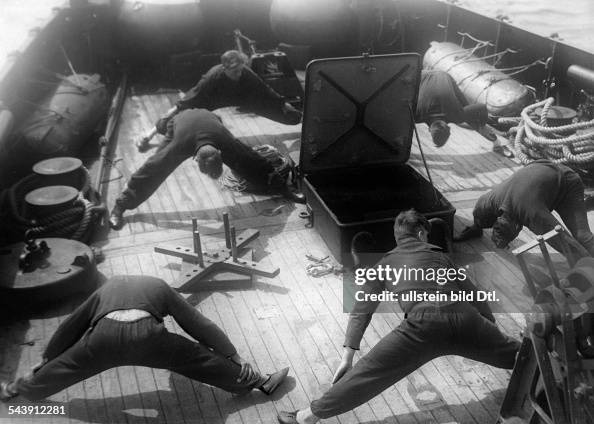 Sailors Doing Exersices On Deck Photographer Willi Ruge News sailors-doing-exersices-on-deck-photographer-willi-ruge-news