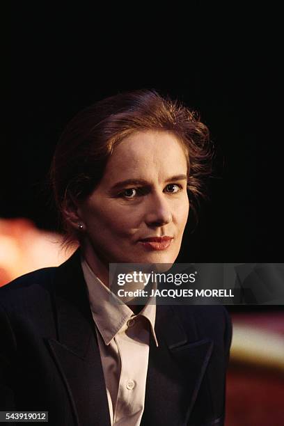 French actress Dominique Sanda in the stage play Madame Klein, at the theater of the town of Aubervilliers.