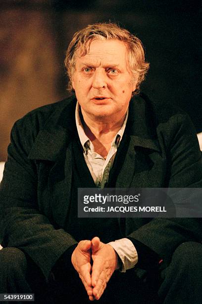 French actor Bruno Cremer in the play Apres la repetition written by Swedish Ingmar Bergman.