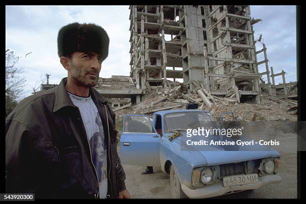 Atmosphere in the streets of Grozny, capital of Chechnya, during the confrontation with Russia.
