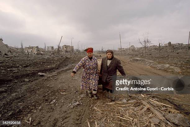 After months of fighting, the Chechen capital is in ruins.