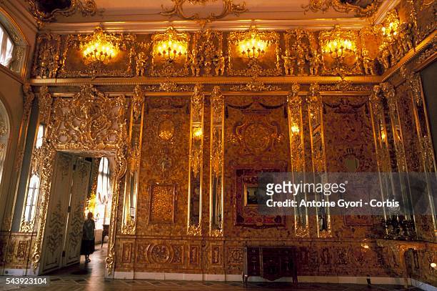 Gift to Russia by the king of Prussia in the 18th century, the "Amber Room" was set to Catherine the Great's palace in Tsarkoye Selo. It is among the...