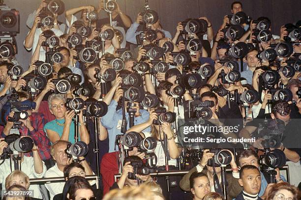 Photographers at a Valentino Haute Couture Fashion Show