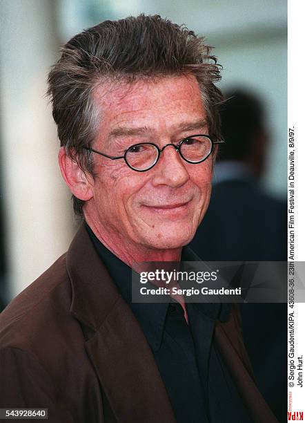 American actor John Hurt at the 23th american film festival in deauville, France