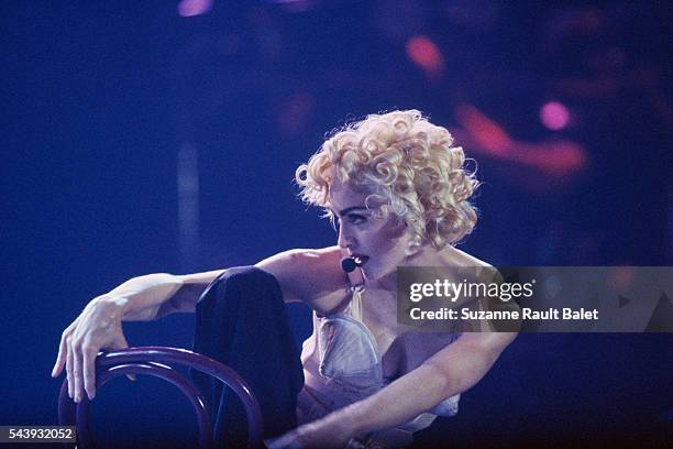 Madonna in concert at Bercy, in Paris.