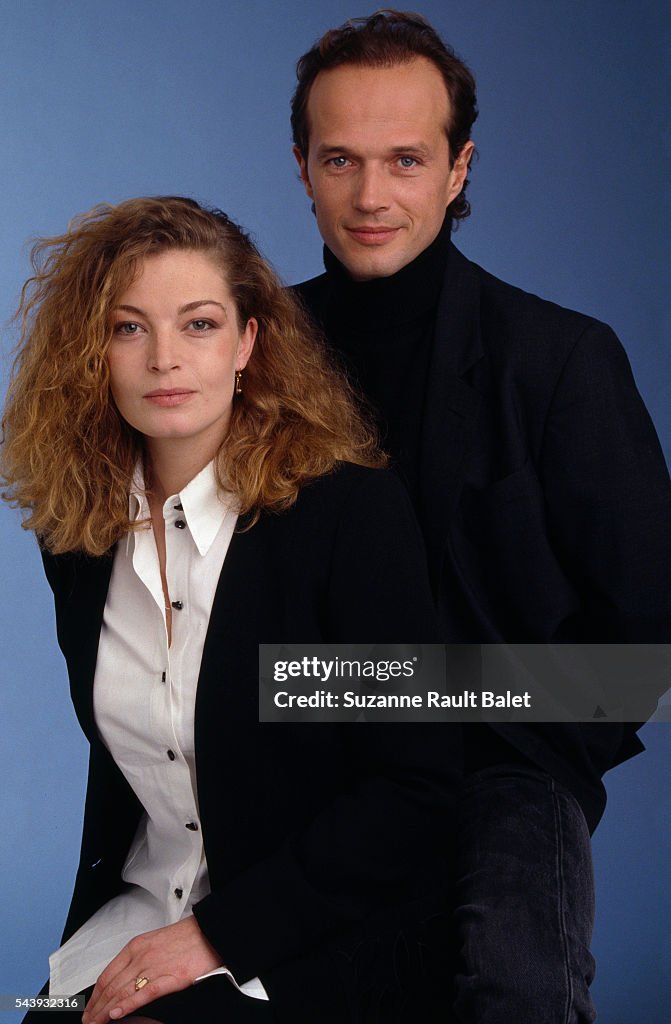Mathilde Rault French Actors Isabelle Renauld and Laurent Malet News Photo - Getty Images