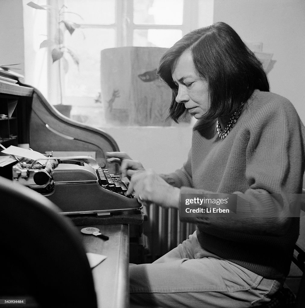 Author Patricia Highsmith at Home
