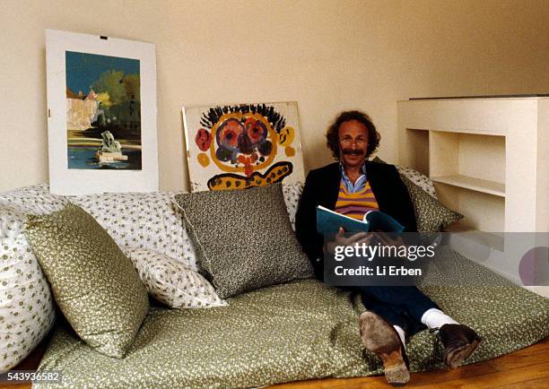 French Actor Pierre Richard at Home