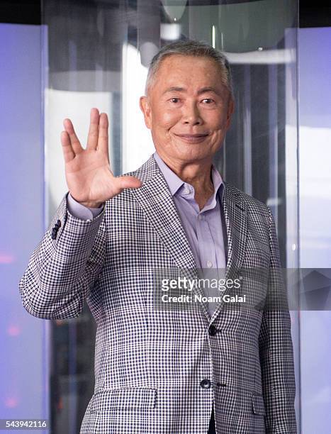 Actor George Takei attends the Star Trek: The Star Fleet Academy Experience at Intrepid Sea-Air-Space Museum on June 30, 2016 in New York City.