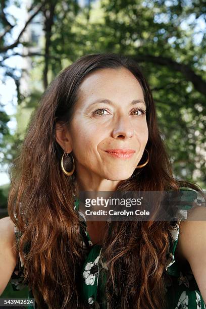 Daughter of the late Frank Zappa, Moon Zappa, is photographed for Los Angeles Times on June 21, 2016 in New York City. PUBLISHED IMAGE. CREDIT MUST...