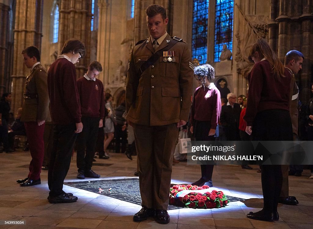 BRITAIN-ROYALS-COMMEMORATION-WW1-SOMME