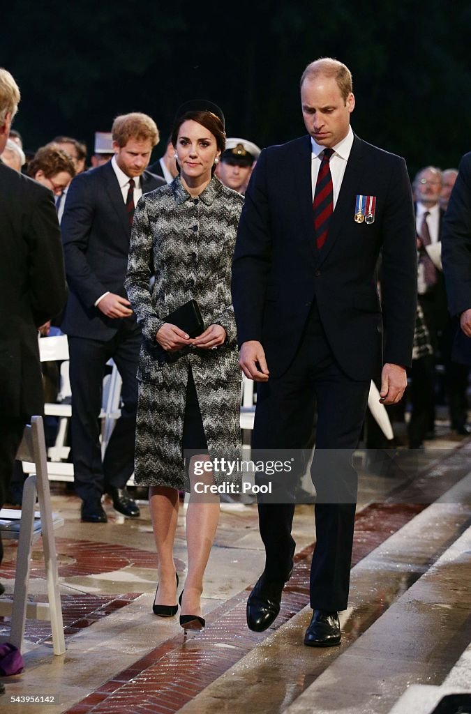 Royal Family Attend The Somme Centenary Commemorations In France