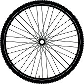 Bicycle wheel black