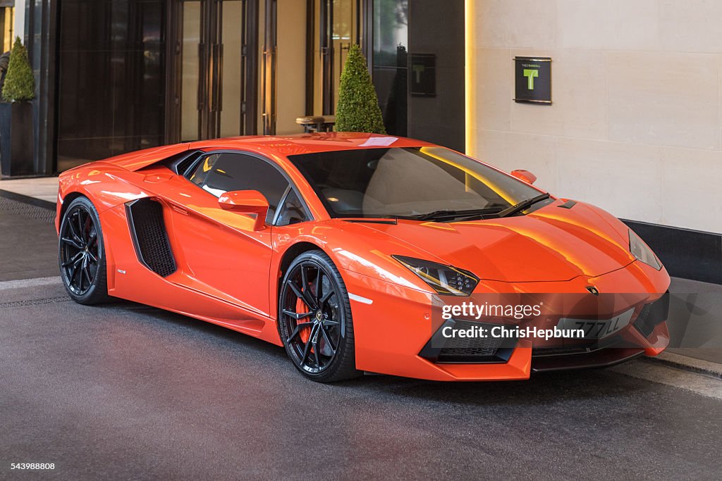 Lamborghini Aventador, Mayfair, London, England, UK