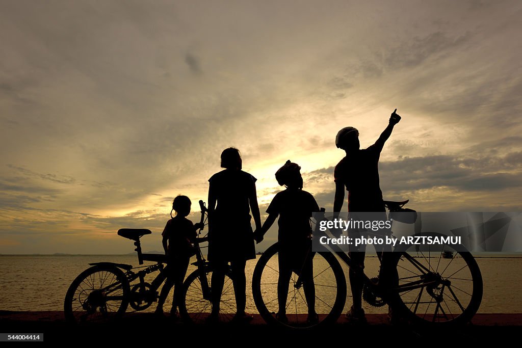 Family silhouette