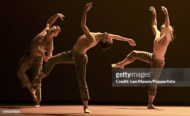 Multi award-winning Russian classical ballerina Natalia Osipova, Jason Kittelberger and James O'Hara perform contemporary work in 'Qutb' for the...