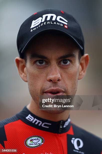 Richie Porte of Australia and the BMC Racing Team attends the Team Presentation ahead of the 2016 Tour de France at on June 30, 2016 in...