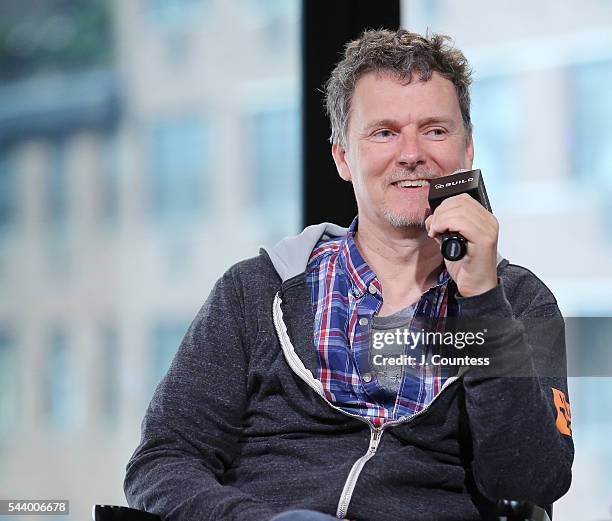 Writer/director Michel Gondry attends the AOL Build Series to discuss his new film "Microbe And Gasoline" at the AOL Studios In New York on June 30,...