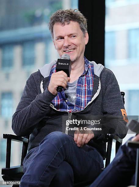 Writer/director Michel Gondry attends the AOL Build Series to discuss his new film "Microbe And Gasoline" at the AOL Studios In New York on June 30,...