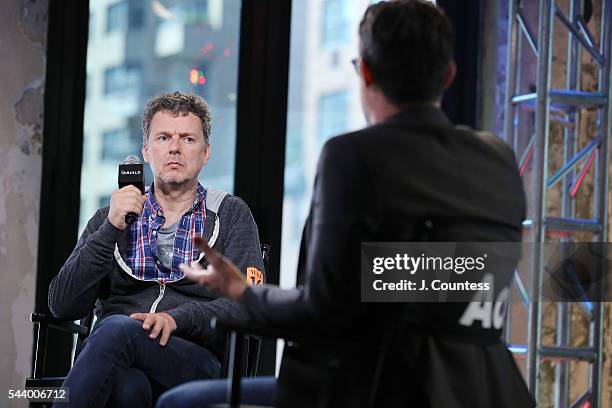 Writer/director Michel Gondry attends the AOL Build Series to discuss his new film "Microbe And Gasoline" at the AOL Studios In New York on June 30,...