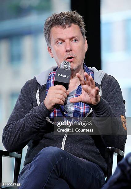 Writer/director Michel Gondry attends the AOL Build Series to discuss his new film "Microbe And Gasoline" at the AOL Studios In New York on June 30,...