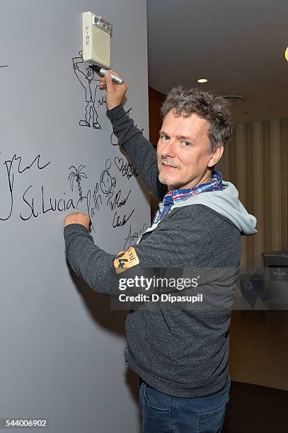 Michel Gondry attends the AOL Build Speaker Series to discuss his new film "Microbe and Gasoline" at AOL Studios In New York on June 30, 2016 in New...