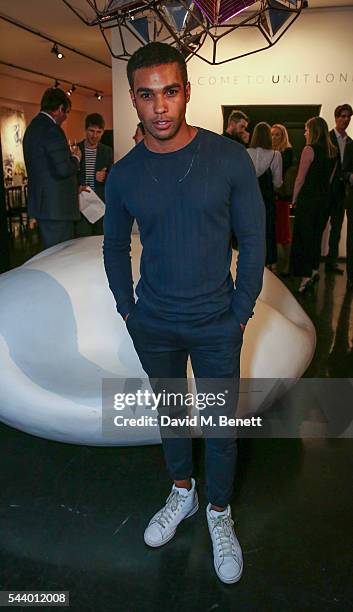 Lucien Laviscount attends a private collectors dinner to celebrate the opening of "Radical Presence" curated by Kate Linfoot at The Unit on June 30,...