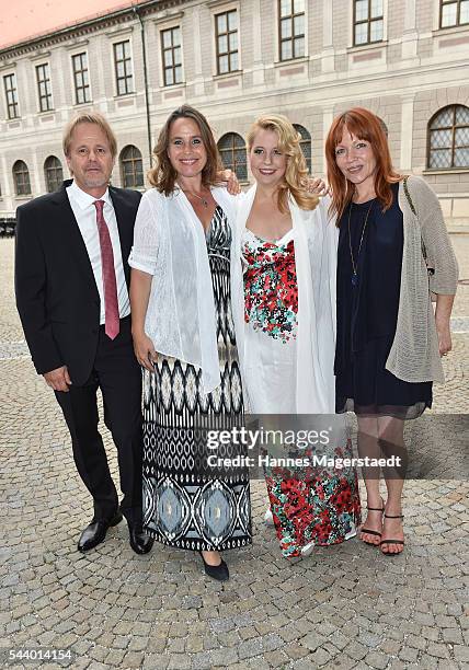 Oliver Schell, Marie Theres Kroetz-Relin, Iva Schell and Andrea Glanz Schell attend the Bernhard Wicki Award during the Munich Film Festival 2016 at...