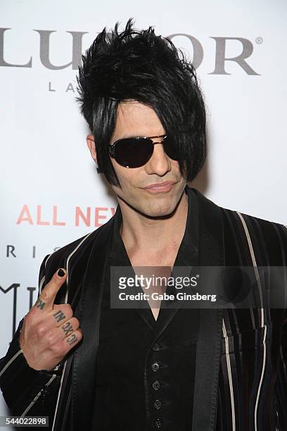 Illusionist Criss Angel attends the world premiere of "Criss Angel Mindfreak Live!" at the Luxor Hotel and Casino on June 30, 2016 in Las Vegas,...
