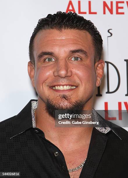 Mixed martial artist Frank Mir attends the world premiere of "Criss Angel Mindfreak Live!" at the Luxor Hotel and Casino on June 30, 2016 in Las...