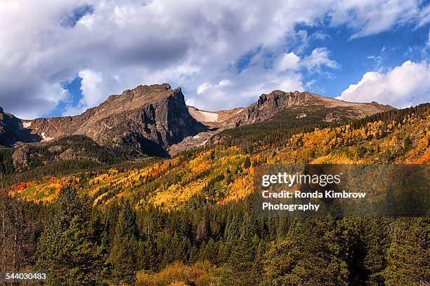 fall in rocky mountain national park - rocky mountain national park ストックフォトと画像