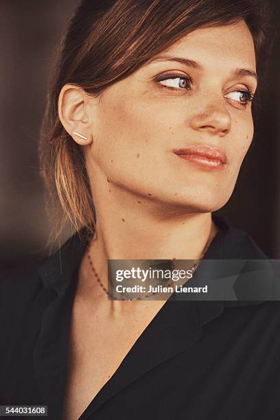 Actress Marie Madinier is photographed for Self Assignment on June 11, 2016 in Cabourg, France.