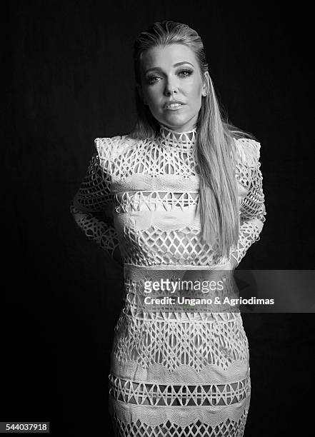 Rachel Platten poses for a portrait at Logo's "Trailblazer Honors" on June 23 in the Cathedral of St. John the Divine in New York City.