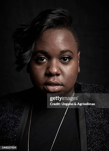 Alex Newell poses for a portrait at Logo's "Trailblazer Honors" on June 23 in the Cathedral of St. John the Divine in New York City.