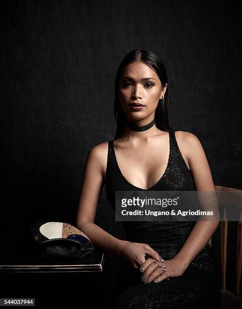 Geena Rocero poses for a portrait at Logo's "Trailblazer Honors" on June 23 in the Cathedral of St. John the Divine in New York City.