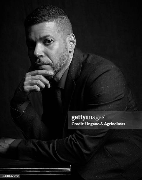 Wilson Cruz poses for a portrait at Logo's "Trailblazer Honors" on June 23 in the Cathedral of St. John the Divine in New York City.