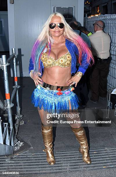 Leticia Sabater performs in concert during Madrid Gay Pride on June 30, 2016 in Madrid, Spain.