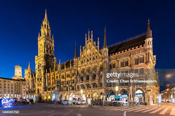 munich new town hall (neues rathaus) - marienplatz stock pictures, royalty-free photos & images