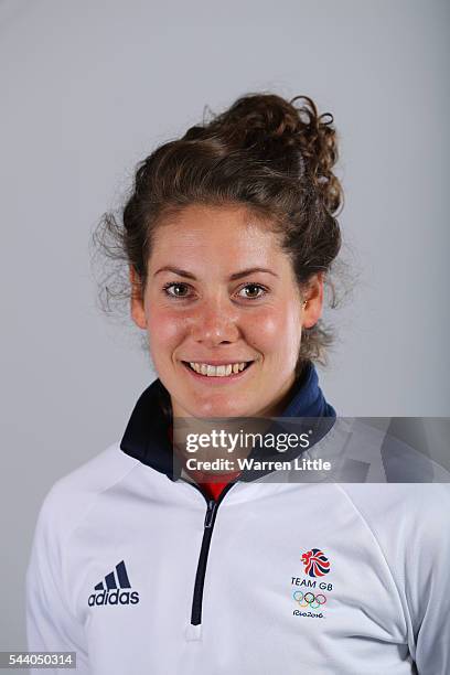 Portrait of Kate French a member of the Great Britain Olympic team during the Team GB Kitting Out ahead of Rio 2016 Olympic Games on July 1, 2016 in...