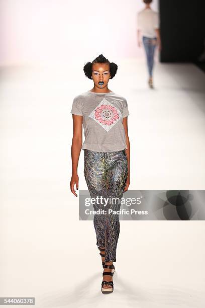 The Mercedes-Benz Fashion Week Berlin. Numerous labels are taking part in the German fashion week for the 2017 spring / summer season. The photo...