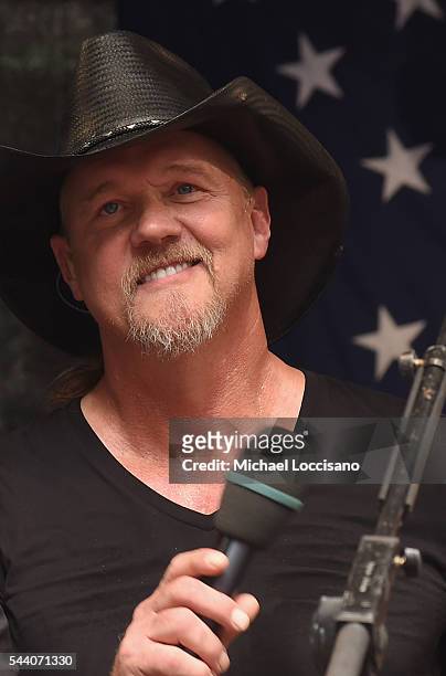 Musician Trace Adkins performs during "FOX & Friends" All American Concert Series outside of FOX Studios on July 1, 2016 in New York City.
