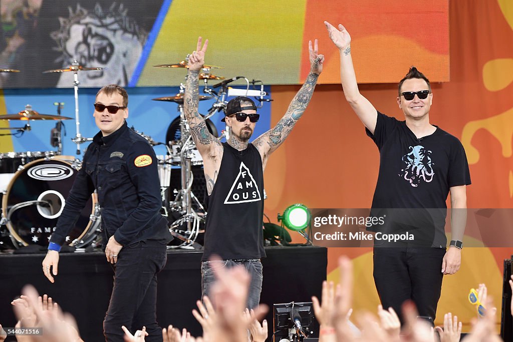 Blink 182 Performs On ABC's "Good Morning America"