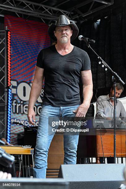 Trace Adkins performs onstage during "FOX & Friends" All American Concert Series outside of FOX Studios on July 1, 2016 in New York City.