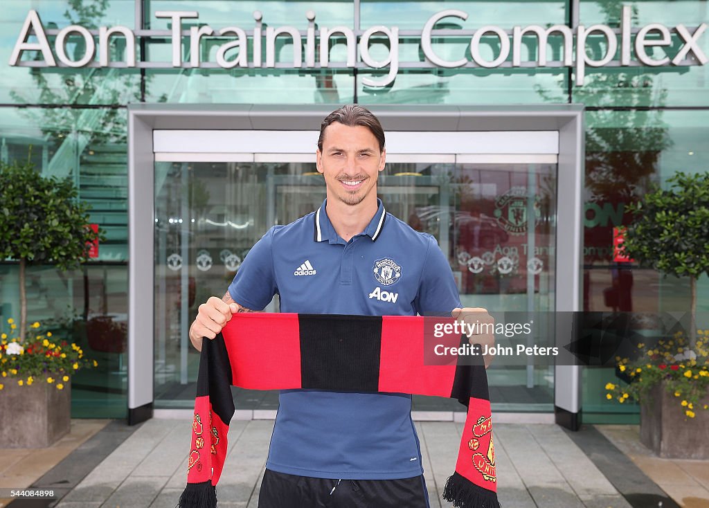 Manchester United Unveil New Signing Zlatan Ibrahimovic