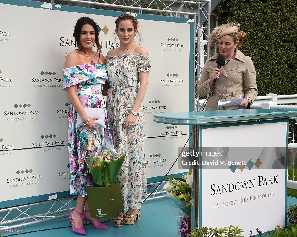 Sandown Park Racecourse Ladies' Day STYLE AWARD Hosted by Rosie Fortescue