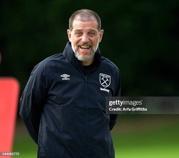 Slaven Bilic of West Ham United during Training at Chadwell Heath on July 1, 2016 in London, England.