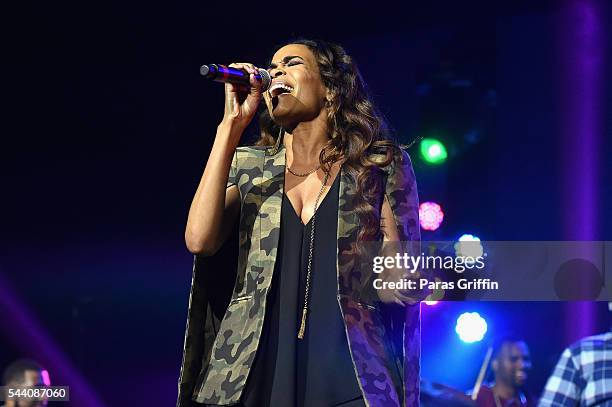 Singer Michelle Williams performs onstage at the 2016 ESSENCE Festival Presented By Coca-Cola at Ernest N. Morial Convention Center on July 1, 2016...